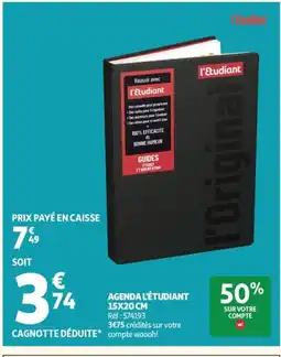 Auchan Agenda l'étudiant offre