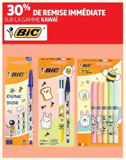 Auchan BIC Sur la gamme kawaï offre