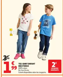 Auchan INEXTENSO Tee-shirt enfant offre