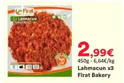 Hmarket FIRAT BAKERY Lahmacun x3 offre