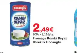 Hmarket BÖREKLIK HOCAOGLU Fromage Kombi Beyaz offre