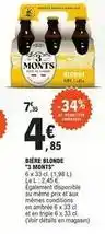 E.Leclerc 3 monts - bière blonde offre