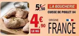E.Leclerc Cuisse de poulet x4 offre