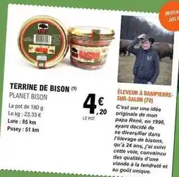 E.Leclerc Terrine de bison offre