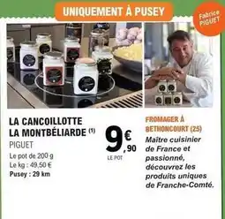 E.Leclerc La cancoillotte la montbéliarde offre