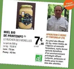 E.Leclerc Bien - miel bio de printemps offre