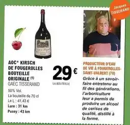 E.Leclerc Aoc - * kirsch de fougerollles bouteille originale offre