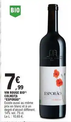 E.Leclerc Vin rouge bio offre