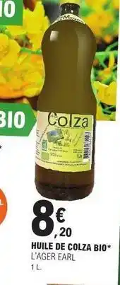 E.Leclerc Huile de colza bio offre