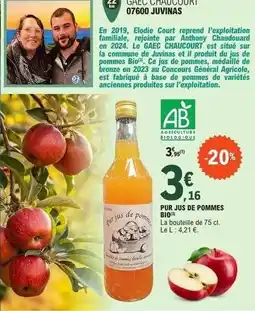 E.Leclerc Elodie - pur jus de pommes bio offre