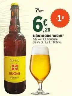 E.Leclerc Bière blonde offre