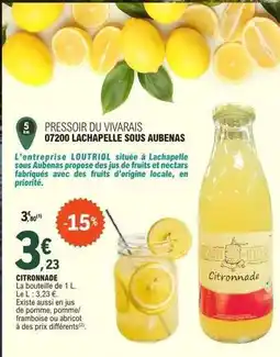 E.Leclerc Pressoir du vivarais 07200 lachapellle sous aubenas offre