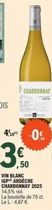 E.Leclerc Vin blanc igp offre