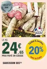 E.Leclerc E.leclerc - saucisson sec offre