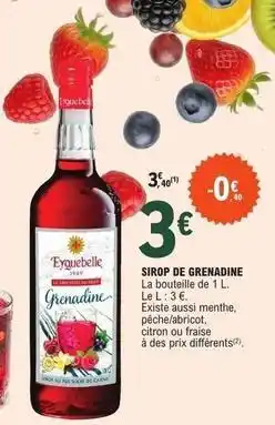 E.Leclerc Sirop de grenadine offre