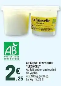 E.Leclerc 4 faisselles bio offre