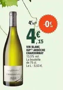 E.Leclerc Vin blanc igp offre