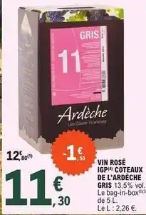 E.Leclerc Vin rosé igp offre