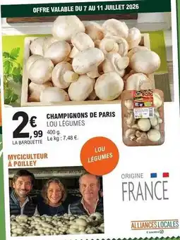 E.Leclerc E.leclerc - champignons de paris offre