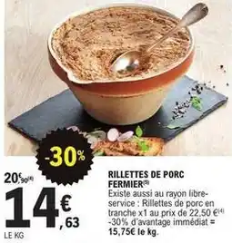 E.Leclerc Rillettes de porc fermier offre