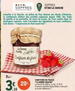 E.Leclerc Confiture de fraise l' bonne souche offre
