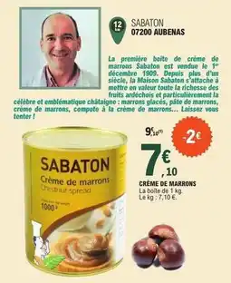 E.Leclerc Creme de marrons offre