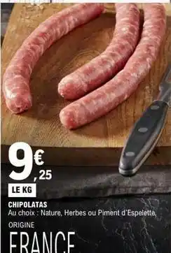 E.Leclerc Chipolatas offre