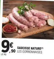 E.Leclerc Saucisse nature offre