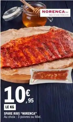 E.Leclerc Spare ribs norenca offre