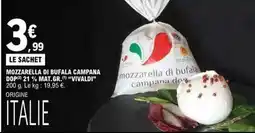 E.Leclerc Dop - mozzarella di bufala campana dop 21.5% m.g.t offre