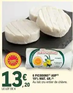E.Leclerc 6 picodons aop 19% mat. gr offre