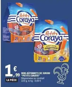 E.Leclerc Coraya - mini-bâtonnets de surimi petits offre