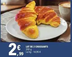 E.Leclerc Lot de 2 croissants offre