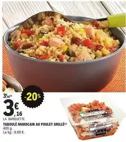 E.Leclerc Taboulé marocain au poulet grillé offre