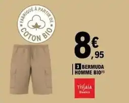 E.Leclerc Bermuda homme bio offre
