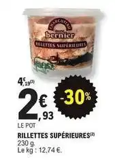 E.Leclerc Rillettes supérieures offre