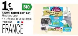 E.Leclerc Nature bio - yaourt offre