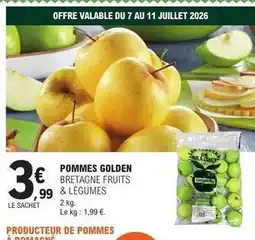 E.Leclerc Gers - pommes golden bretagne fruits & légumes offre