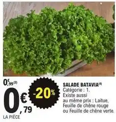 E.Leclerc Chêne - salade batavia offre