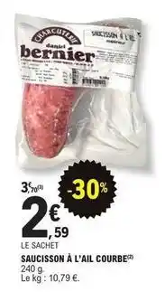 E.Leclerc Saucisson à l'ail offre