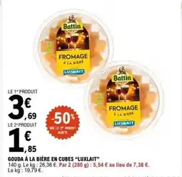 E.Leclerc Gouda à la bière en cubes offre
