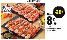 E.Leclerc Poitrine de porc tranchée offre