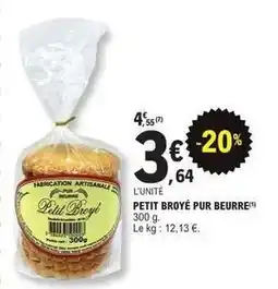 E.Leclerc Petit broyé pur beurre offre