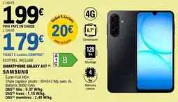 E.Leclerc Samsung - smartphone galaxy a17 offre