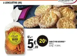 E.Leclerc Sablé pur beurre offre
