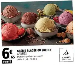 E.Leclerc Crème glacée ou sorbet offre