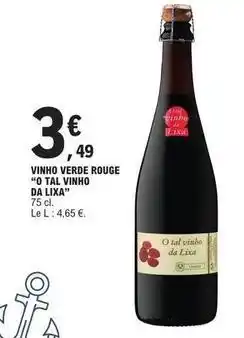 E.Leclerc Vinho verde rouge offre
