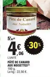 E.Leclerc Canard - pâté de aux noisettes offre