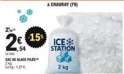 E.Leclerc Sac de glace pilee offre