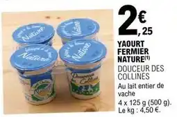 E.Leclerc Collines - yaourt fermier nature offre